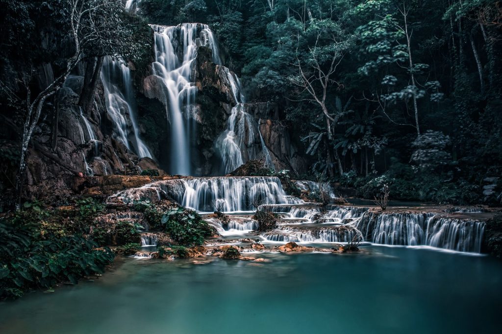 Kuang Si Waterfa near Luang Prabang Laos